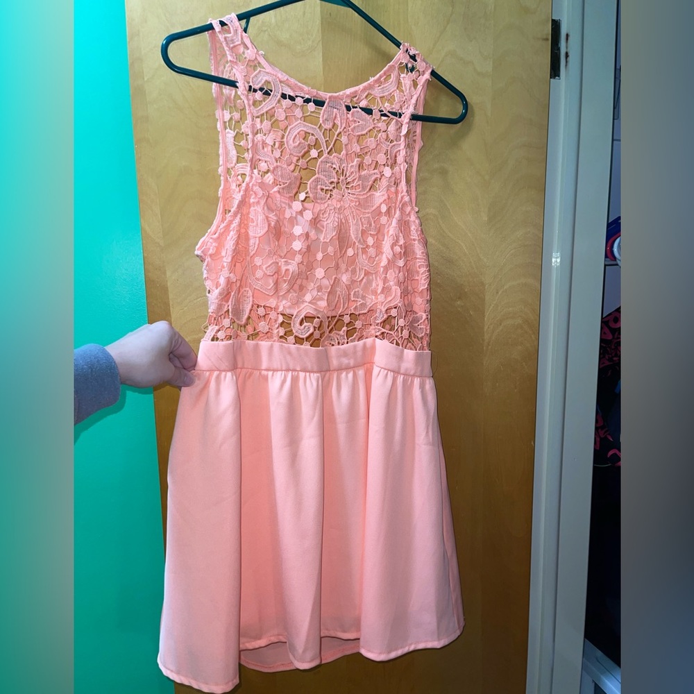 Boutique coral dress
